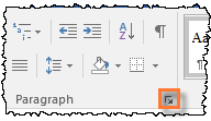Paragraph launch icon
