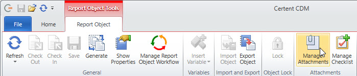 Select Manage Attachments