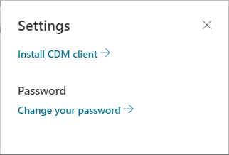 Settings Panel
