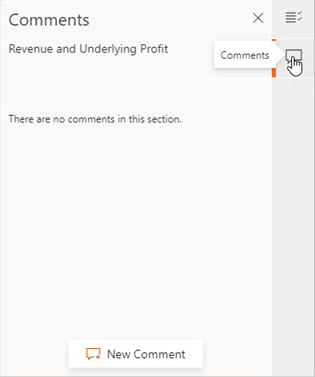 Comments Pane