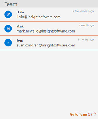 Team Tile on Project Details Page