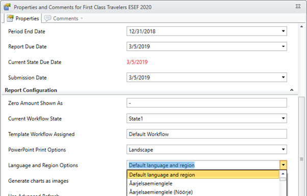 Specify Regional Settings in Report Properties