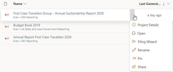 Project Options