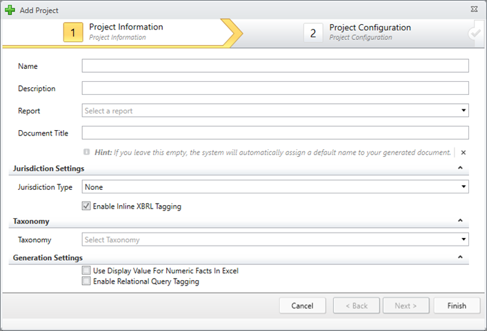 Project Information Page