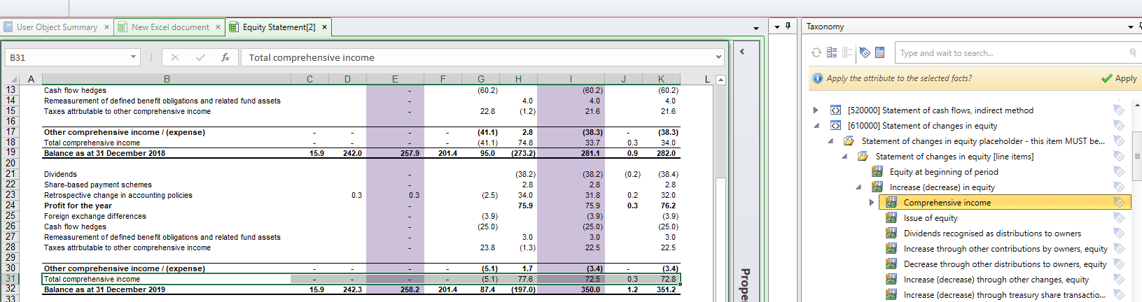 Apply Concept Attribute to Selected Row