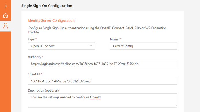 Single Sign-On Configuration