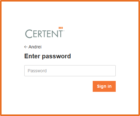 Specify Signin Password